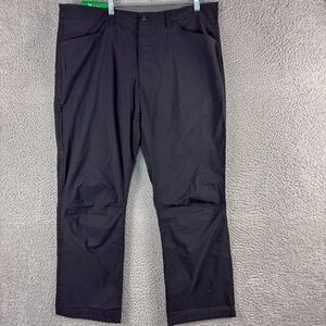 NEW Eddie Bauer Tech Pants Mens 38x30 Black Nylon Stretch Outdoor Stormrepel NWT